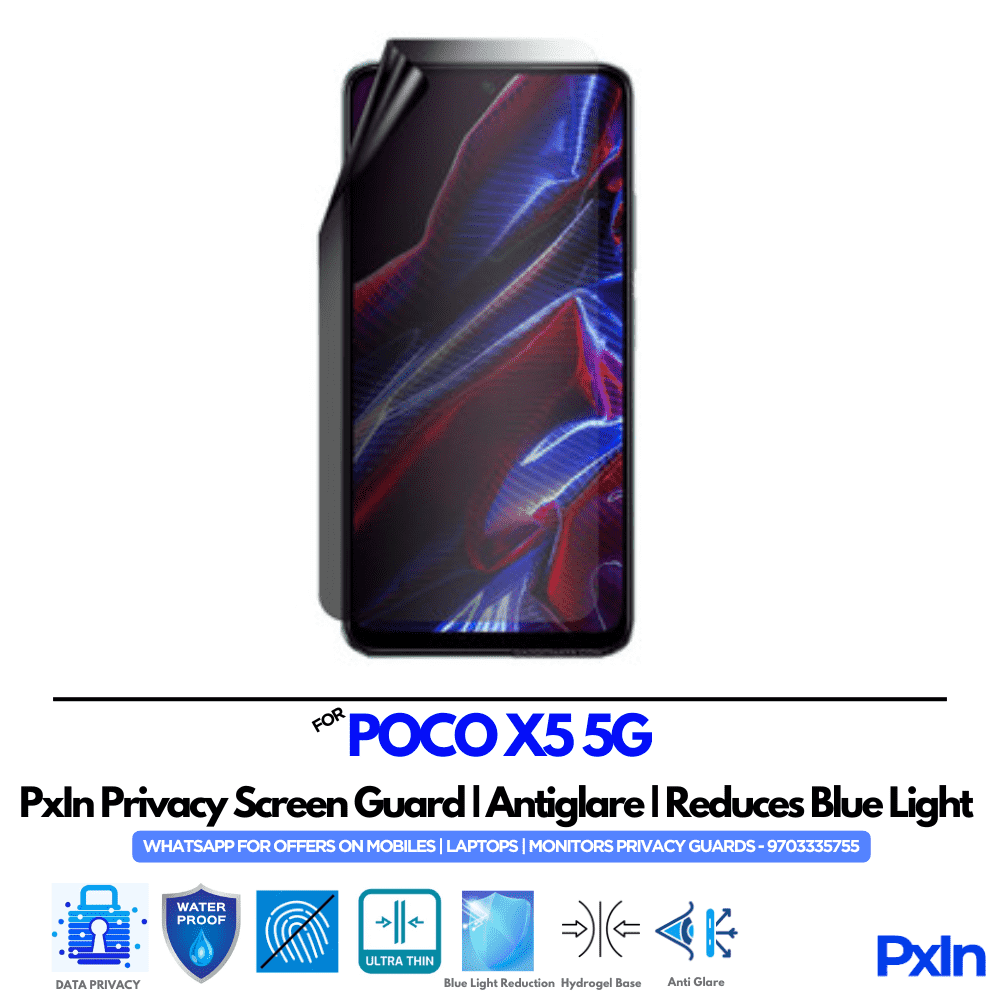 POCO X5 5G Privacy Screen Guard POCO X5 5G Privacy Screen Guard
