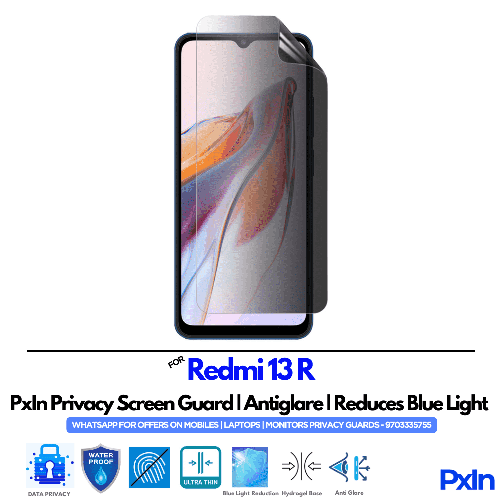 Redmi 13 R Privacy Screen Guard Redmi 13 R Privacy Screen Guard