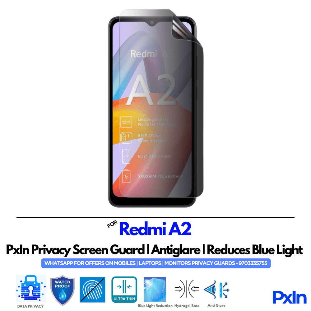 Redmi A2 Privacy Screen Guard Redmi A2 Privacy Screen Guard