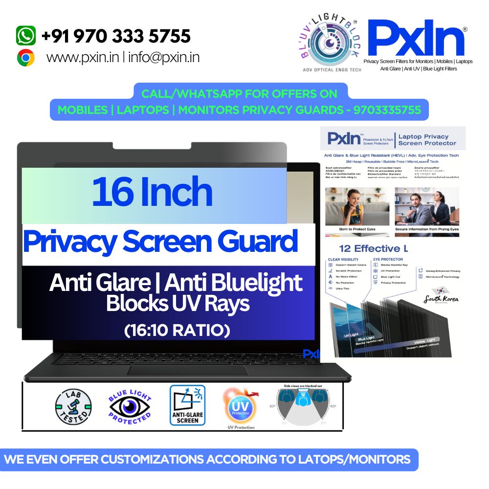 regular screen 16 Inch (16 10) 16 Inch (16:10) Privacy Screen Filter