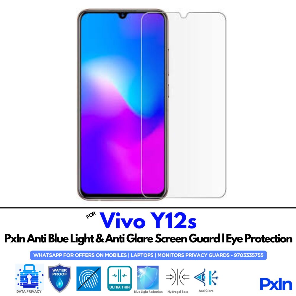 Vivo Y12s Anti Blue light screen guard Vivo Y12s Anti Blue light screen guard