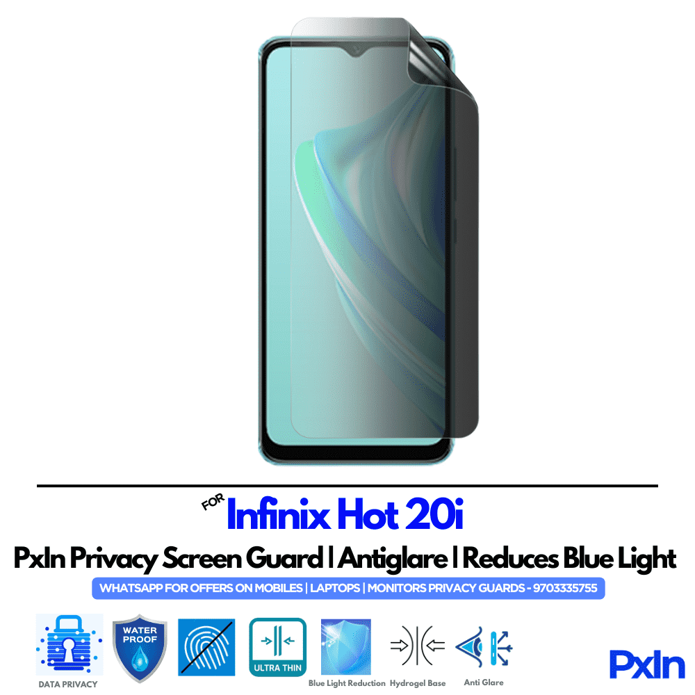 Infinix Hot 20i Privacy Screen Guard Infinix Hot 20i Privacy Screen Guard