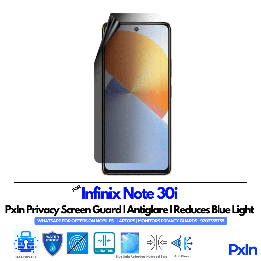 Infinix Note 30i Privacy Screen Guard Infinix Note 30i Privacy Screen Guard