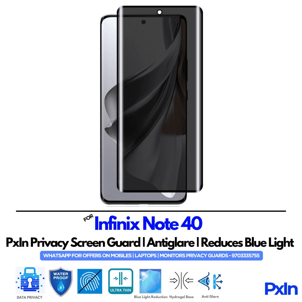 Infinix Note 40 Privacy Screen Guard Infinix Note 40 Privacy Screen Guard