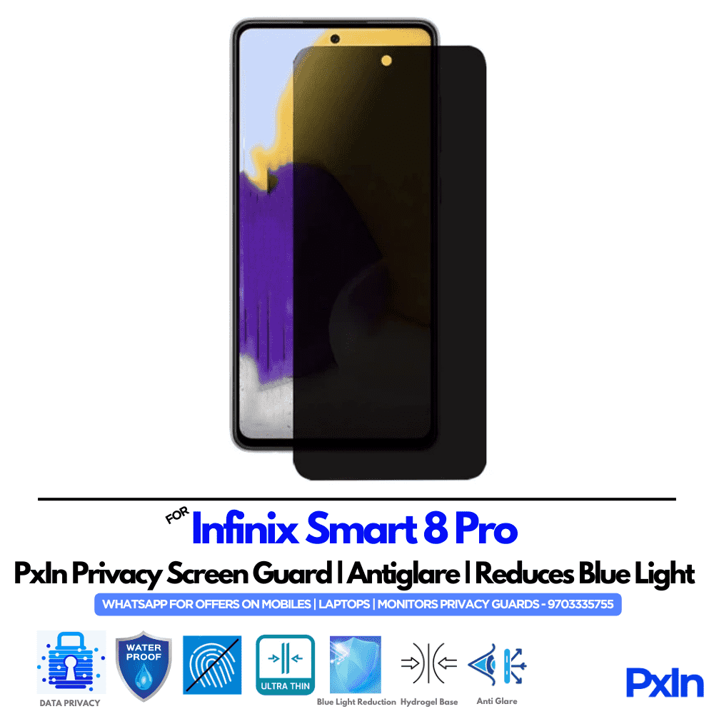 Infinix Smart 8 Pro Privacy Screen Guard Infinix Smart 8 Pro Privacy Screen Guard