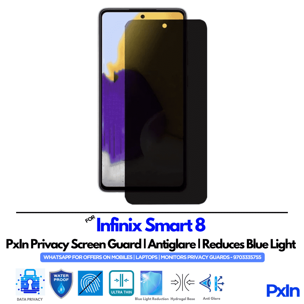 Infinix Smart 8 Privacy Screen Guard Infinix Smart 8 Privacy Screen Guard