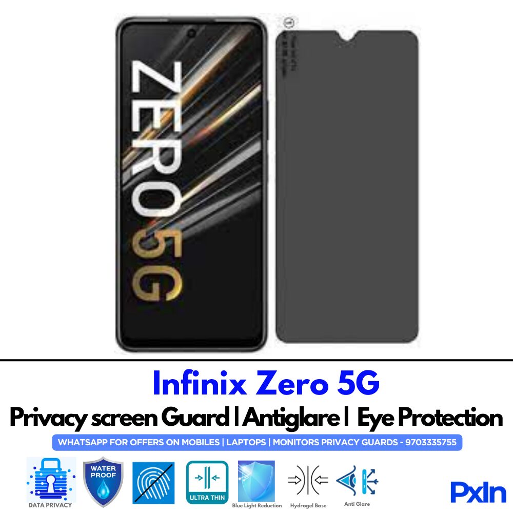 Infinix Zero 5G Privacy Screen Guard Infinix Zero 5G Privacy Screen Guard