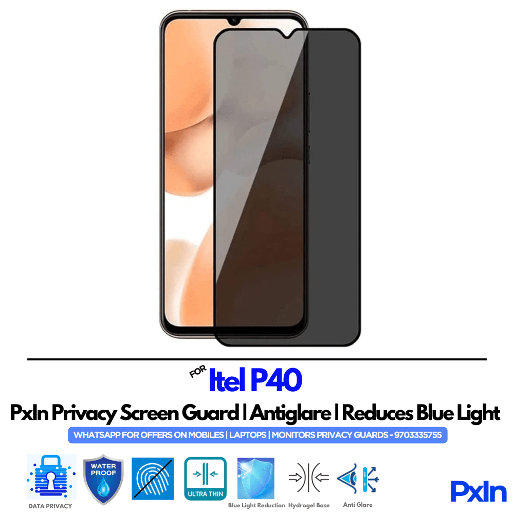 Itel P40 Privacy Screen Guard Itel P40 Privacy Screen Guard