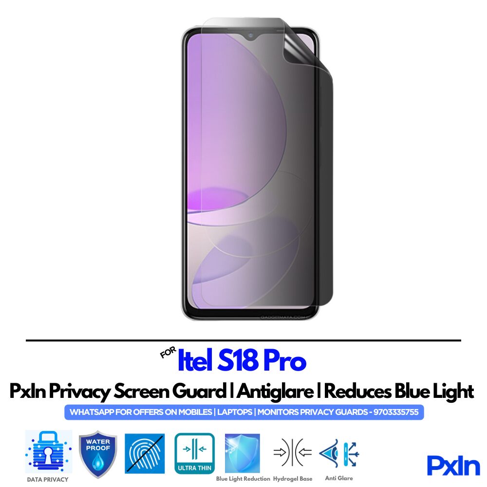 Itel S18 Pro Privacy Screen Guard Itel S18 Pro Privacy Screen Guard