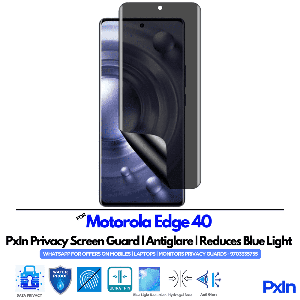 Motorola Edge 40 Privacy Screen Guard Motorola Edge 40 Privacy Screen Guard