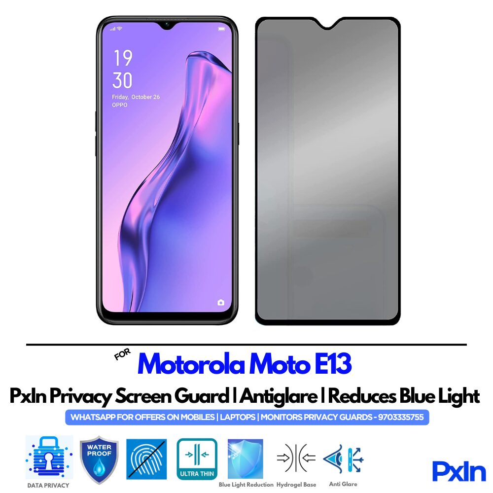Motorola Moto E13 Privacy Screen Guard Motorola Moto E13 Privacy Screen Guard