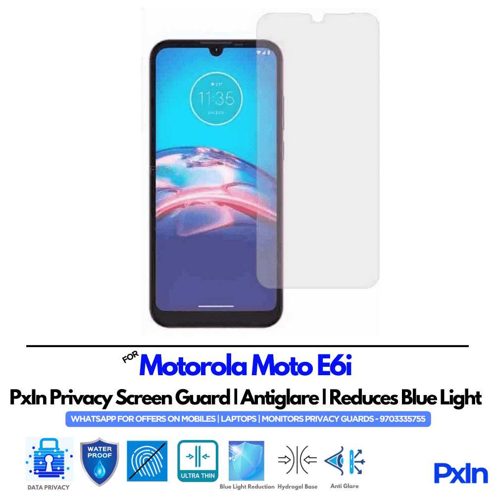 Motorola Moto E6i Privacy Screen Guard Motorola Moto E6i Privacy Screen Guard
