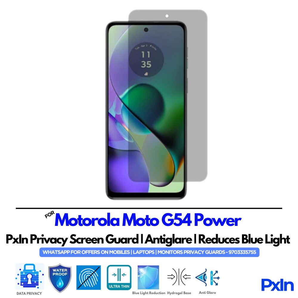 Motorola Moto G54 Power Privacy Screen Guard Motorola Moto G54 Power Privacy Screen Guard