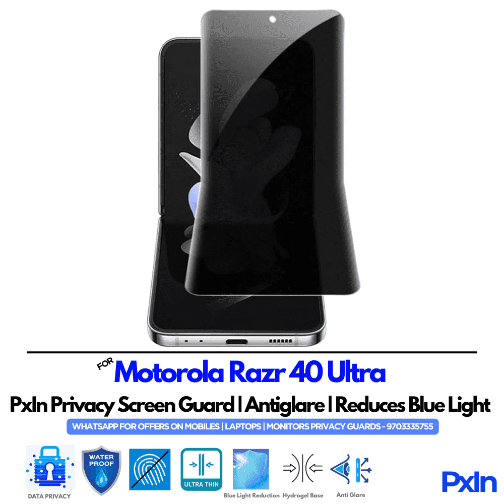 Motorola Razr 40 Ultra Privacy Screen Guard Motorola Razr 40 Ultra Privacy Screen Guard
