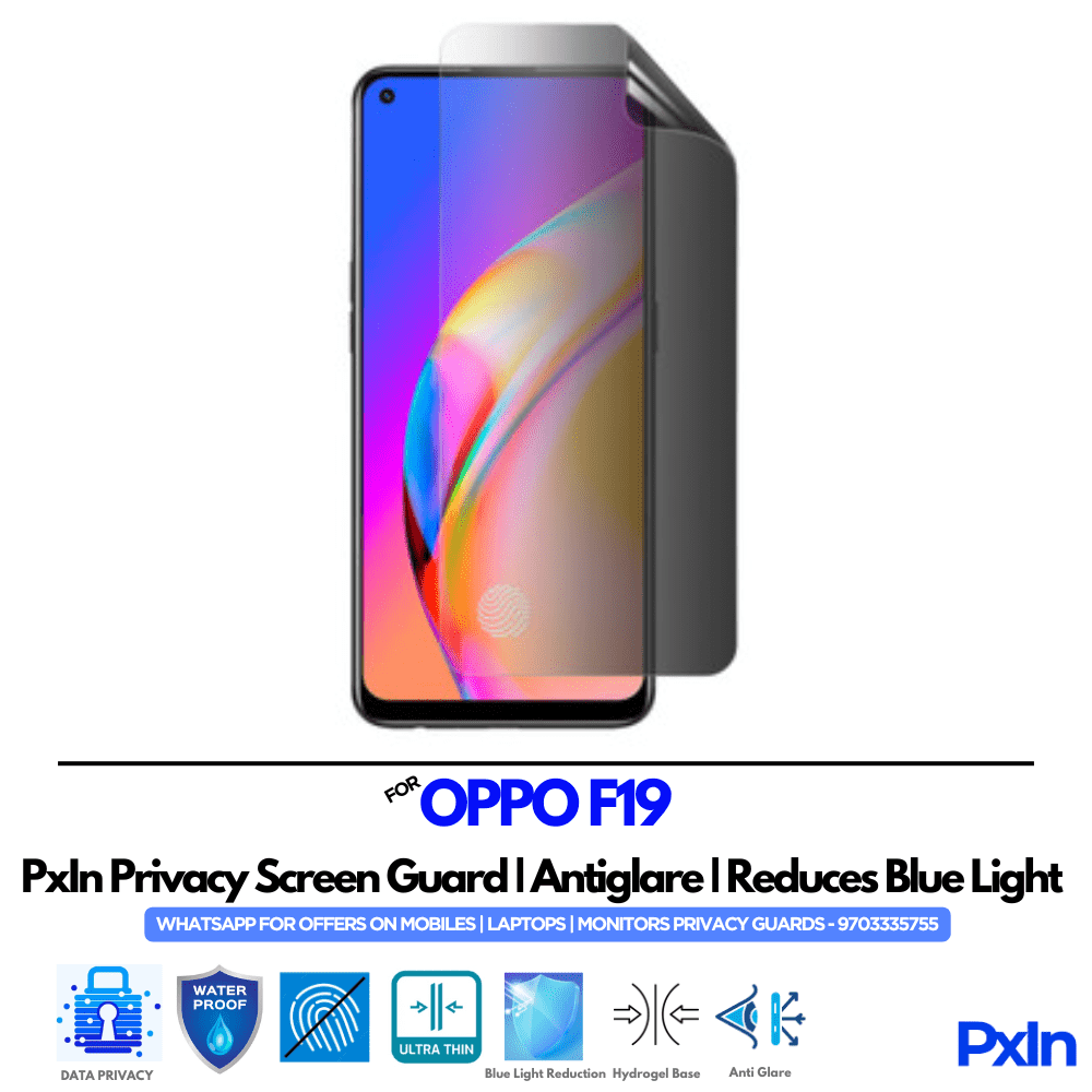 OPPO F19 Privacy Screen Guard OPPO F19 Privacy Screen Guard