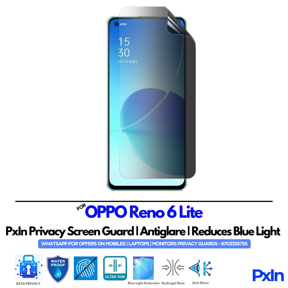 OPPO Reno 6 Lite Privacy Screen Guard OPPO Reno 6 Lite Privacy Screen Guard