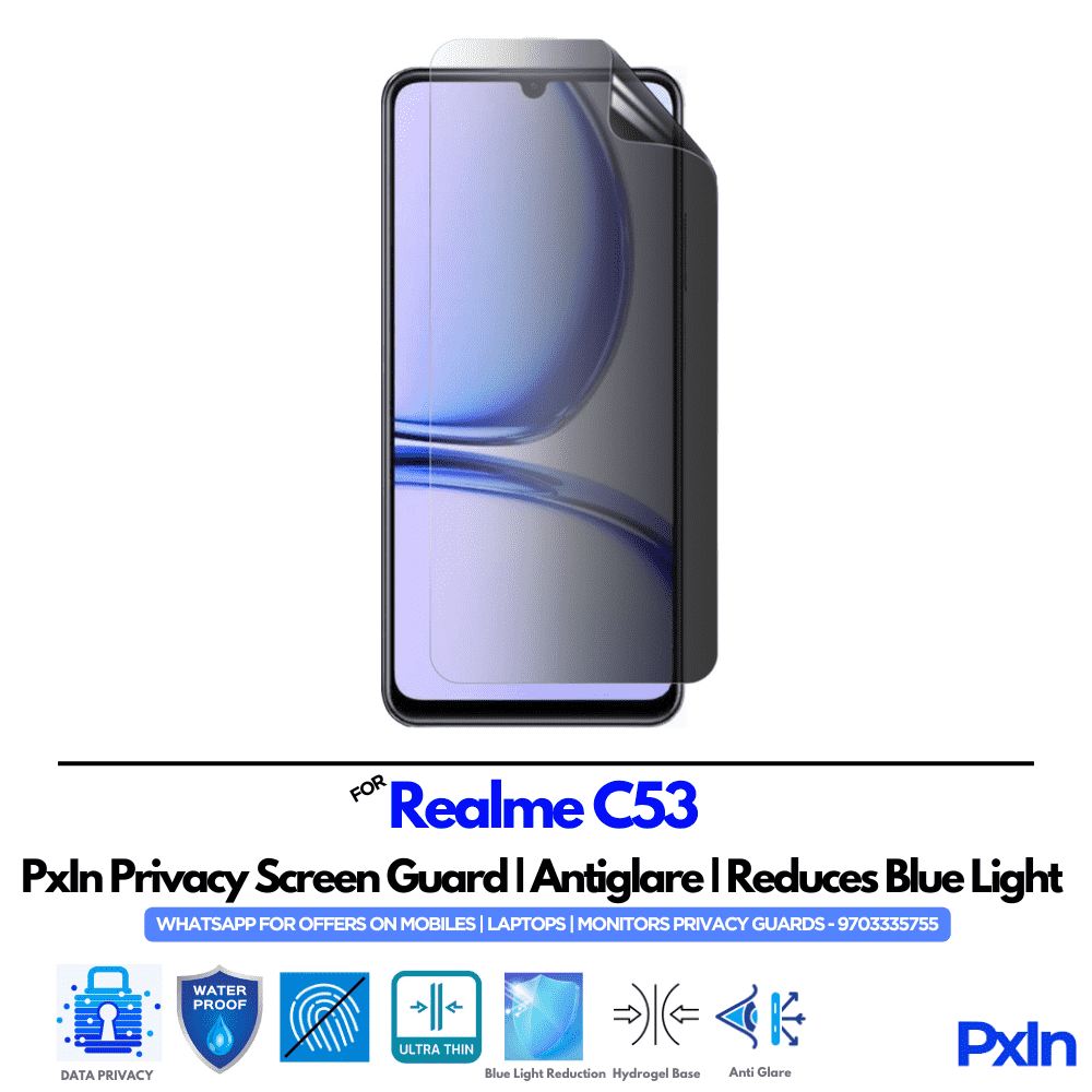 Realme C53 Privacy Screen Guard Realme C53 Privacy Screen Guard