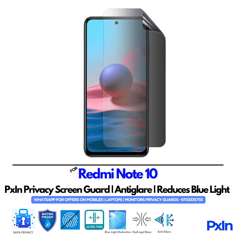 Redmi Note 10 Privacy Screen Guard Redmi Note 10 Privacy Screen Guard