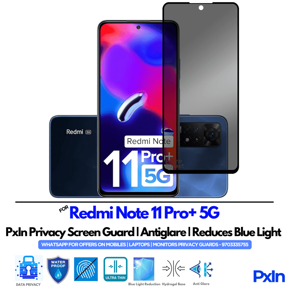 Redmi Note 11 Pro+ 5G Privacy Screen Guard Redmi Note 11 Pro+ 5G Privacy Screen Guard