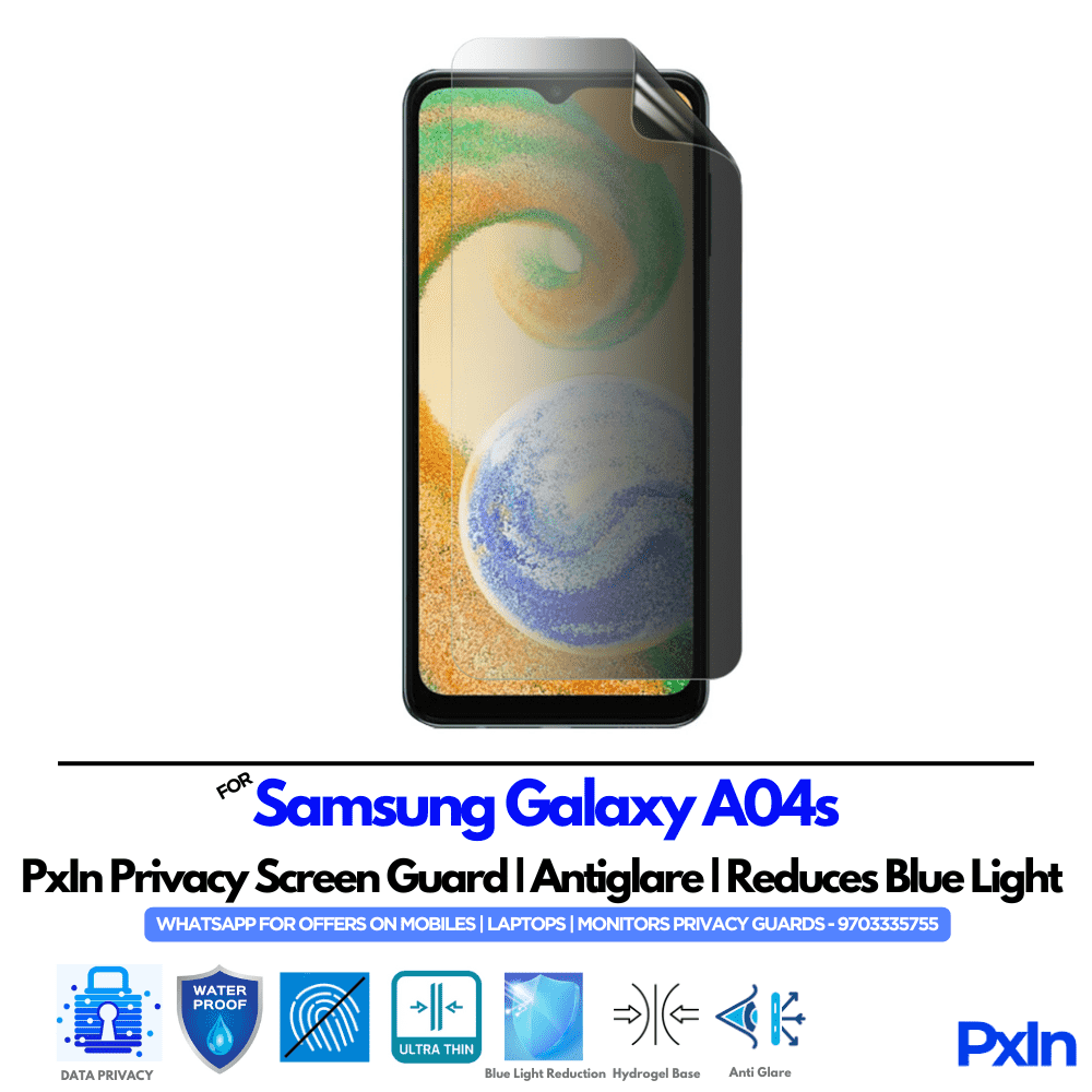 Samsung Galaxy A04s Privacy Screen Guard Samsung Galaxy A04s Privacy Screen Guard