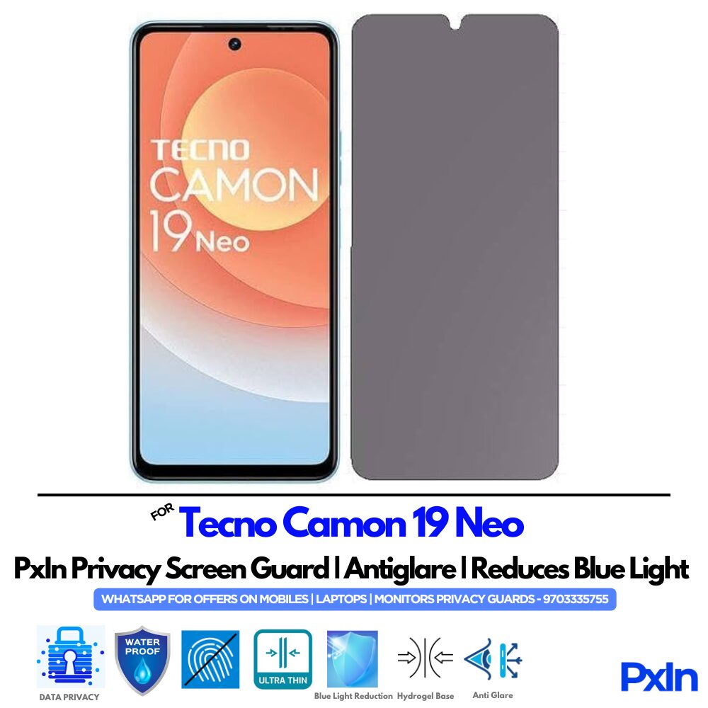 Tecno Camon 19 Neo Privacy Screen Guard Tecno Camon 19 Neo Privacy Screen Guard