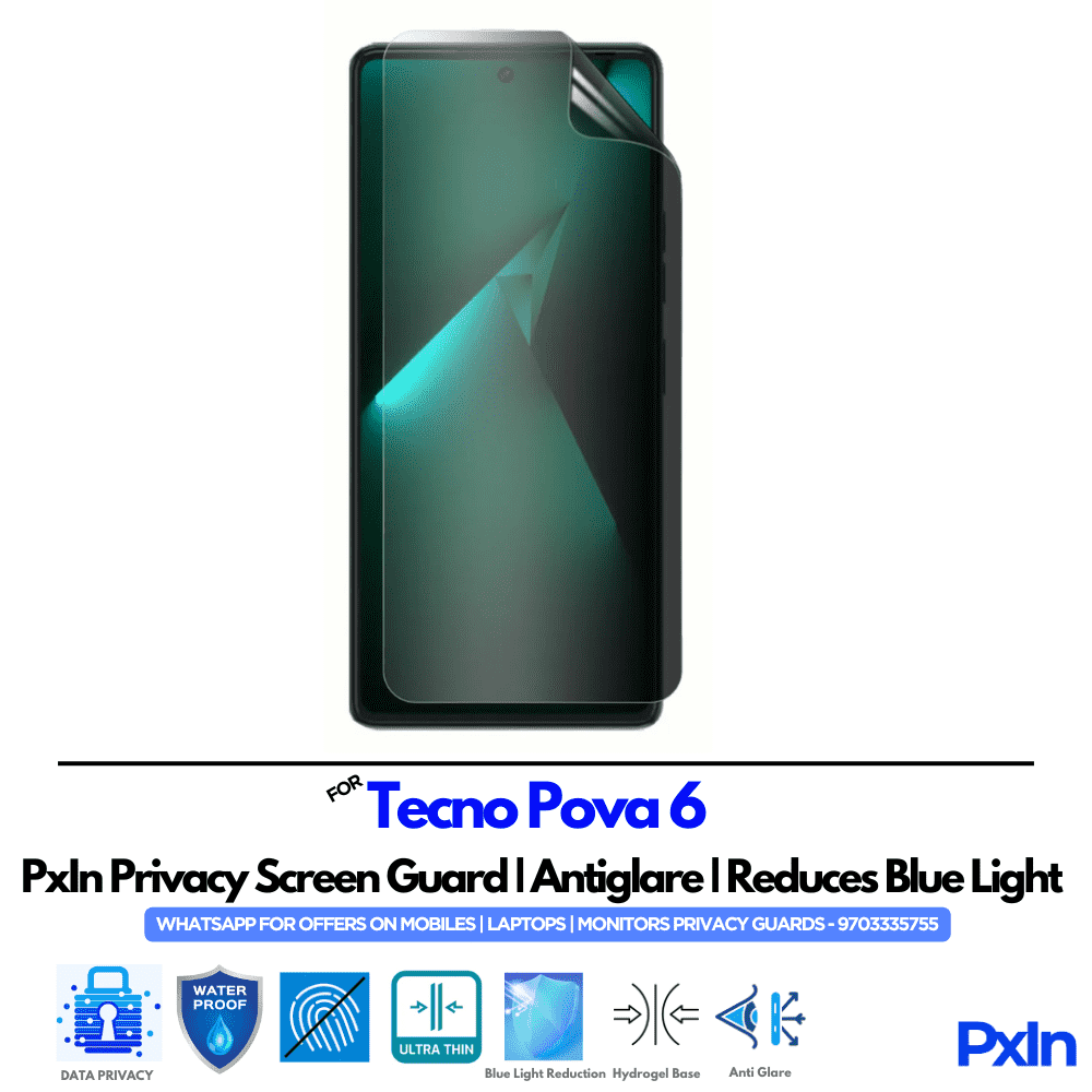 Tecno Pova 6 Privacy Screen Guard Tecno Pova 6 Privacy Screen Guard
