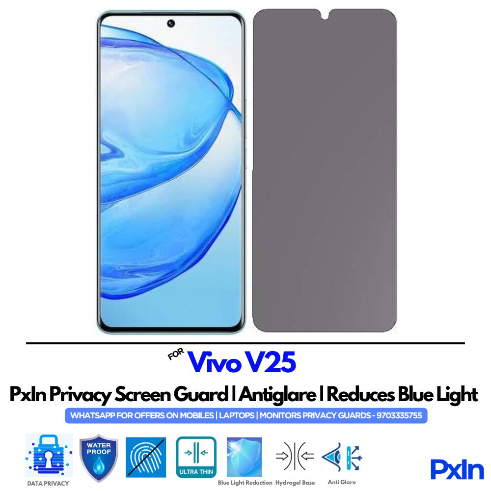 Vivo V25 Privacy Screen Guard Vivo V25 Privacy Screen Guard