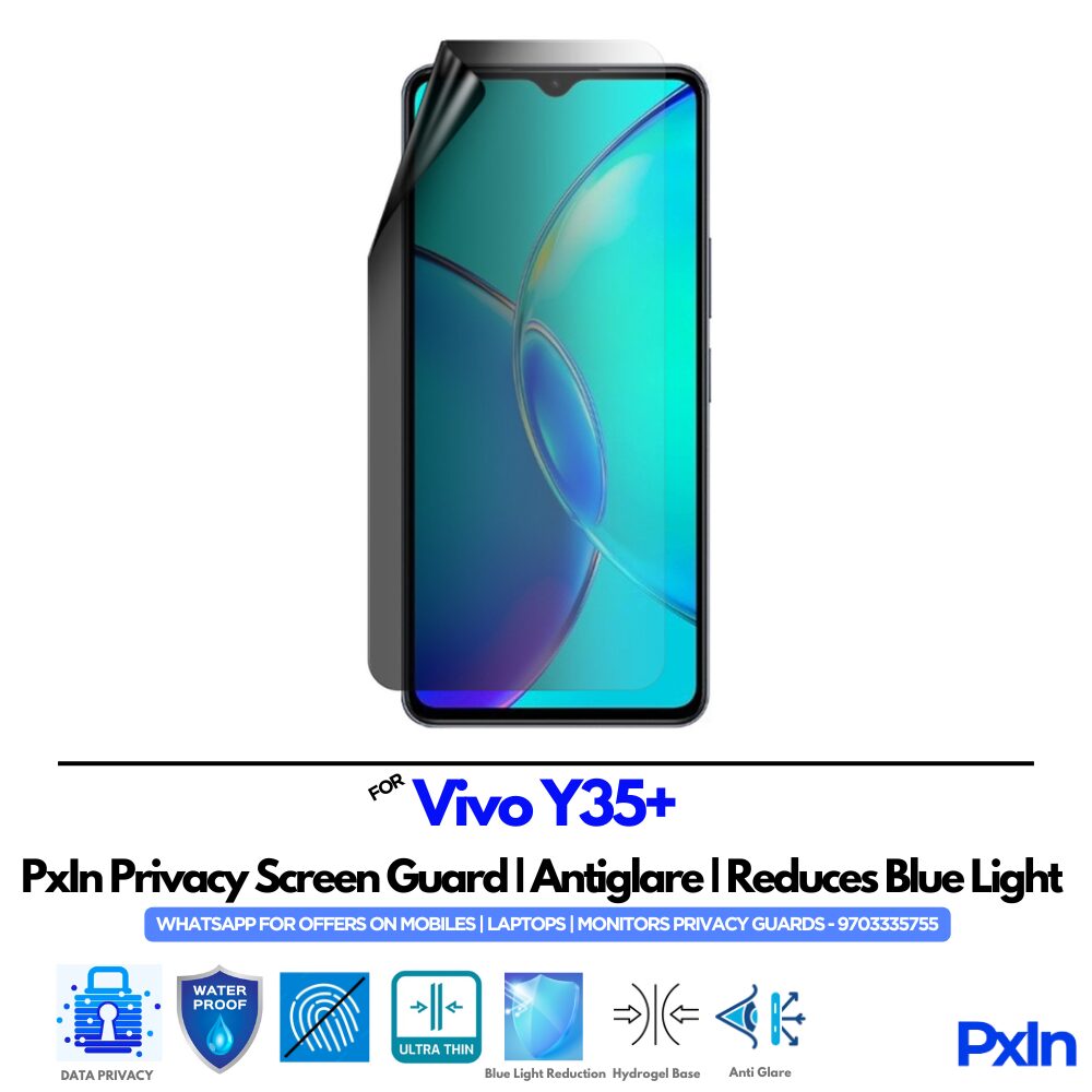 Vivo Y35+ Privacy Screen Guard Vivo Y35+ Privacy Screen Guard