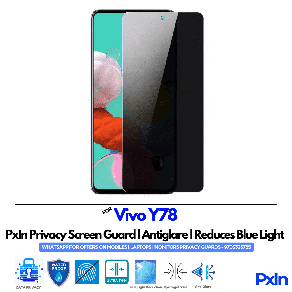 Vivo Y78 Privacy Screen Guard Vivo Y78 Privacy Screen Guard