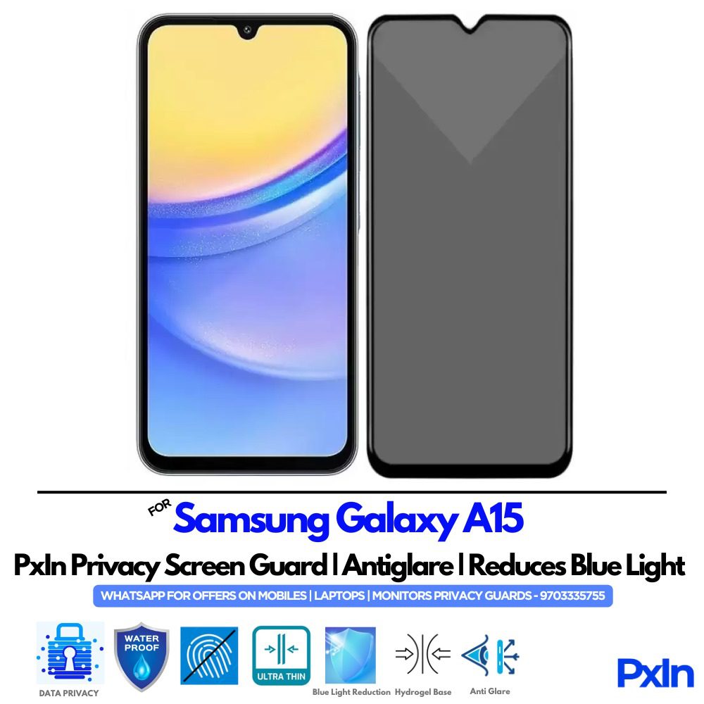 Samsung Galaxy A15 Privacy Screen guard Samsung Galaxy A15 Privacy Screen guard