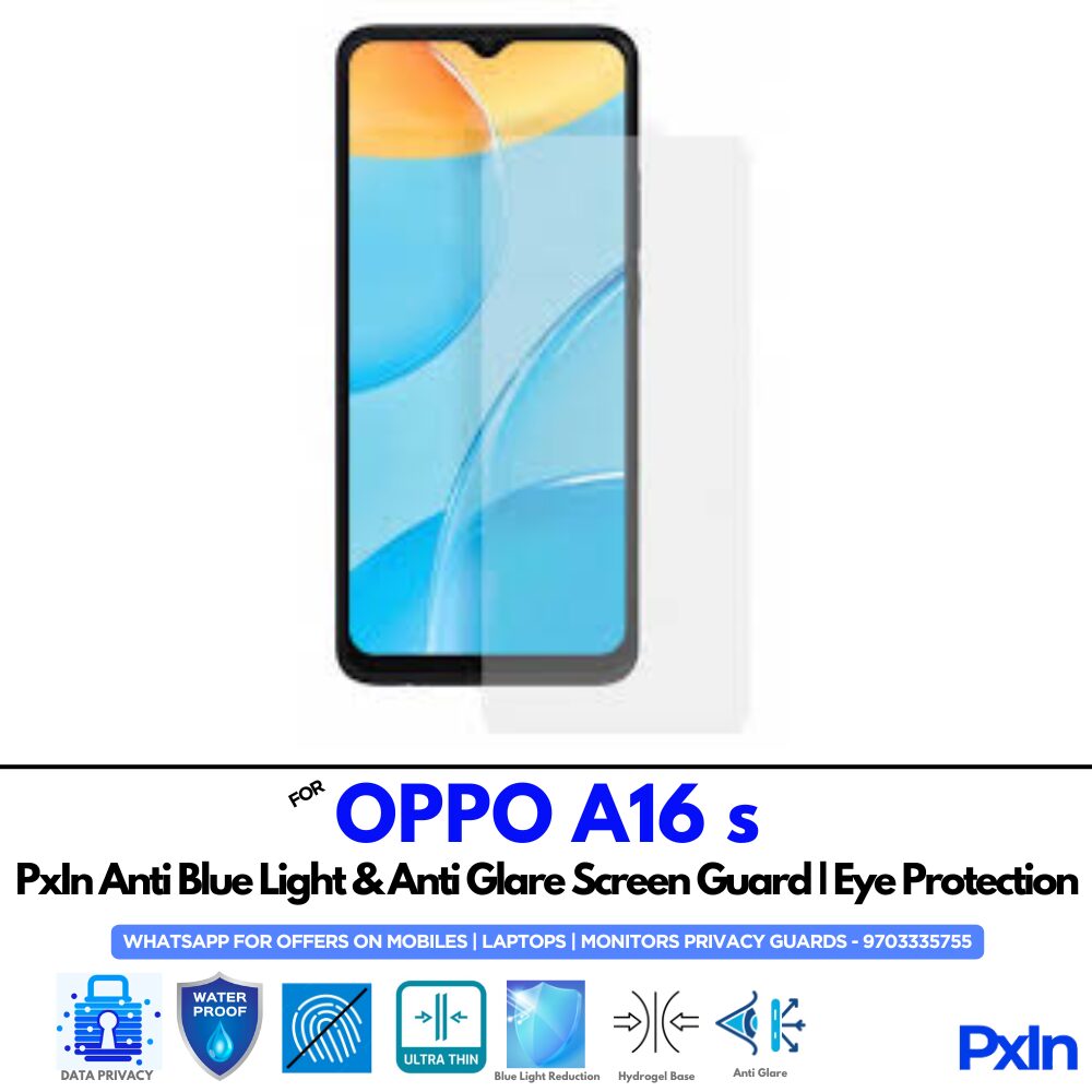 OPPO A16 s Anti Blue light screen guard OPPO A16 s Anti Blue light screen guard