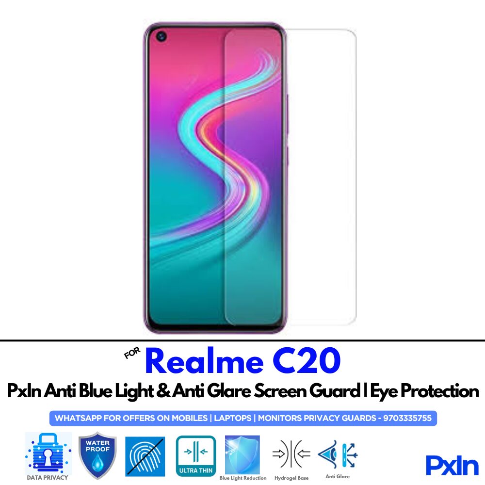Realme C20 Anti Blue light screen guard Realme C20 Anti Blue light screen guard