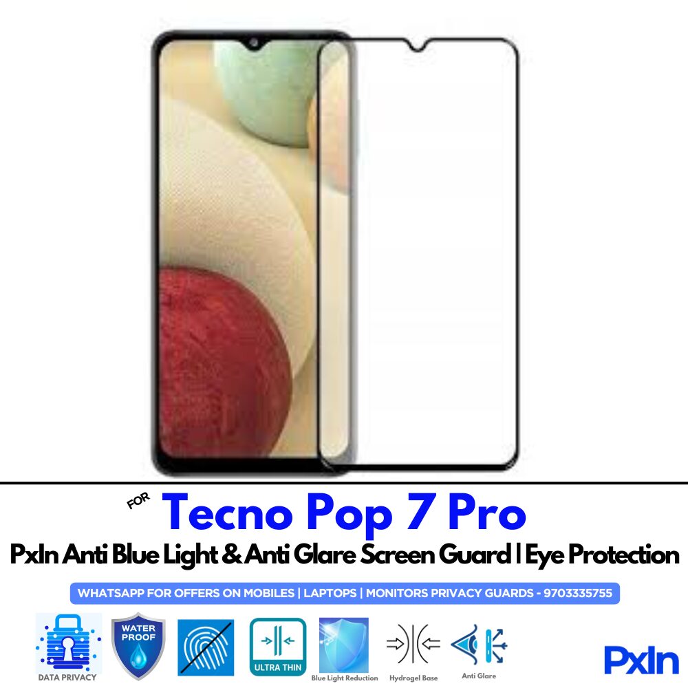 Tecno Pop 7 Pro Anti Blue light screen guard Tecno Pop 7 Pro Anti Blue light screen guard