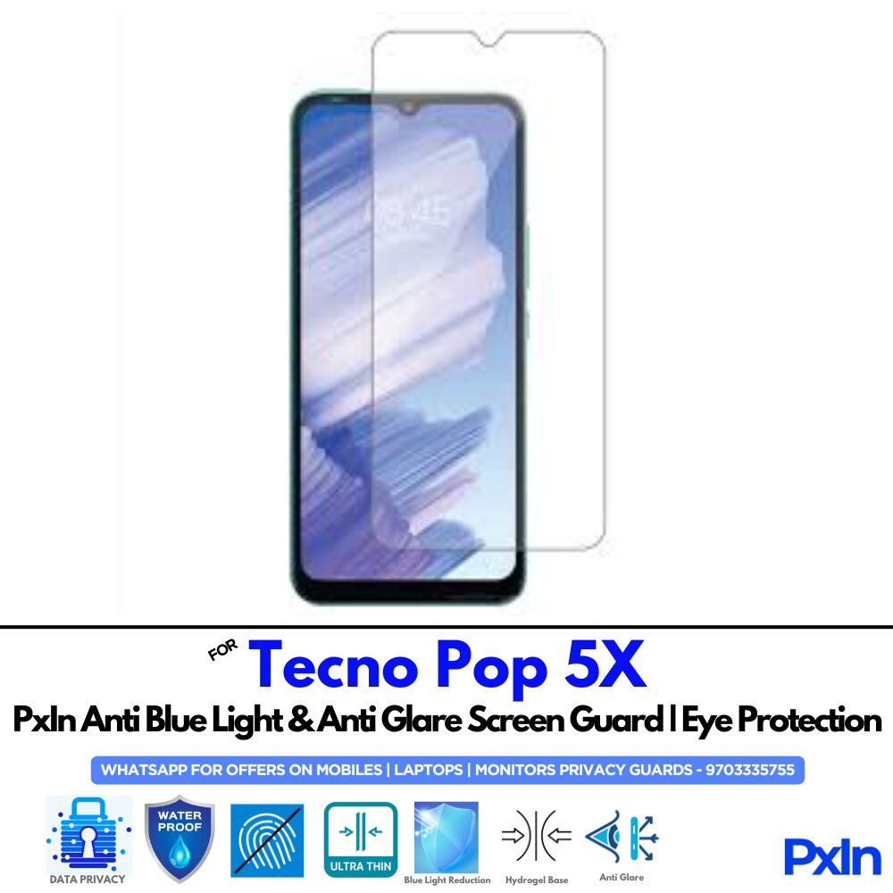 Tecno Pop 5X Anti Blue light screen guard Tecno Pop 5X Anti Blue light screen guard