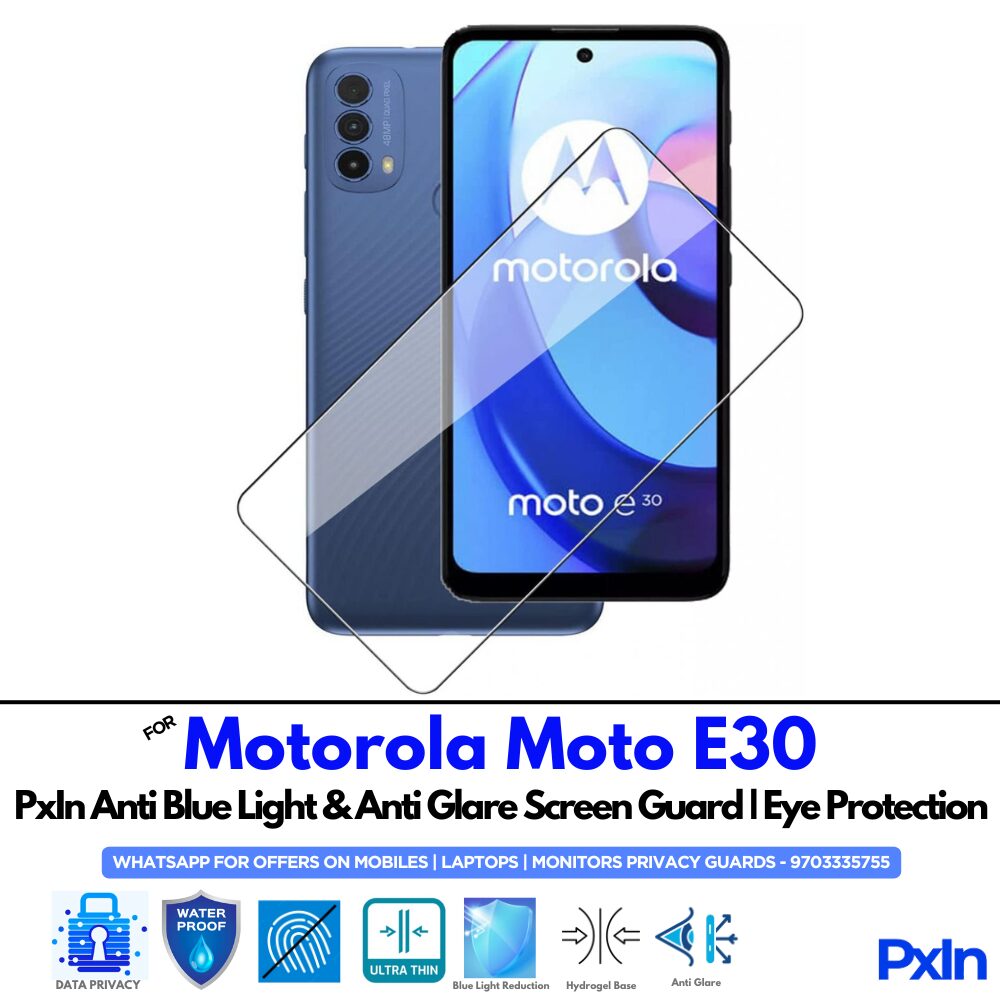 Motorola Moto E30 Anti Blue light screen guard Motorola Moto E30 Anti Blue light screen guard