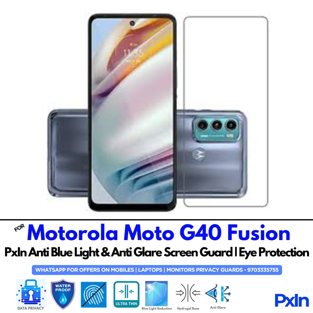 Motorola Moto G40 Fusion Anti Blue light screen guard Motorola Moto G40 Fusion Anti Blue light screen guard