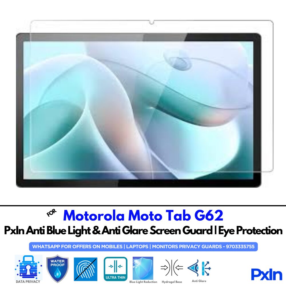 Motorola Moto Tab G62 Anti Blue light screen guard Motorola Moto Tab G62 Anti Blue light screen guard