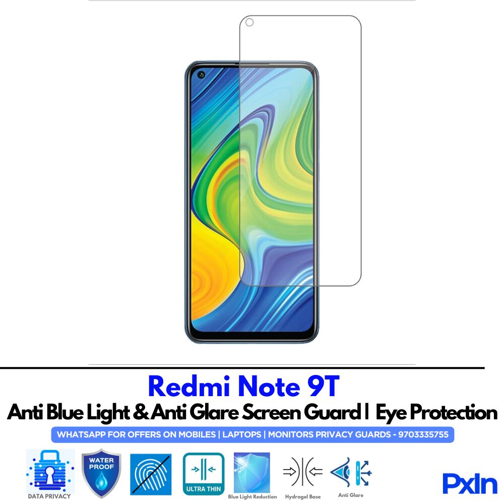 Redmi Note 9T Anti Blue light screen guard Redmi Note 9T Anti Blue light screen guard