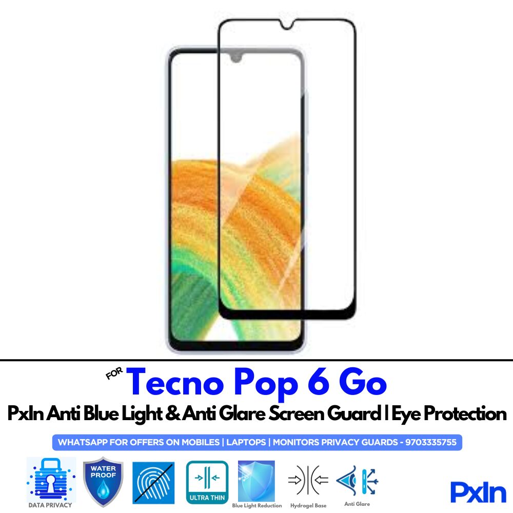 Tecno Pop 6 Go Anti Blue light screen guard Tecno Pop 6 Go Anti Blue light screen guard