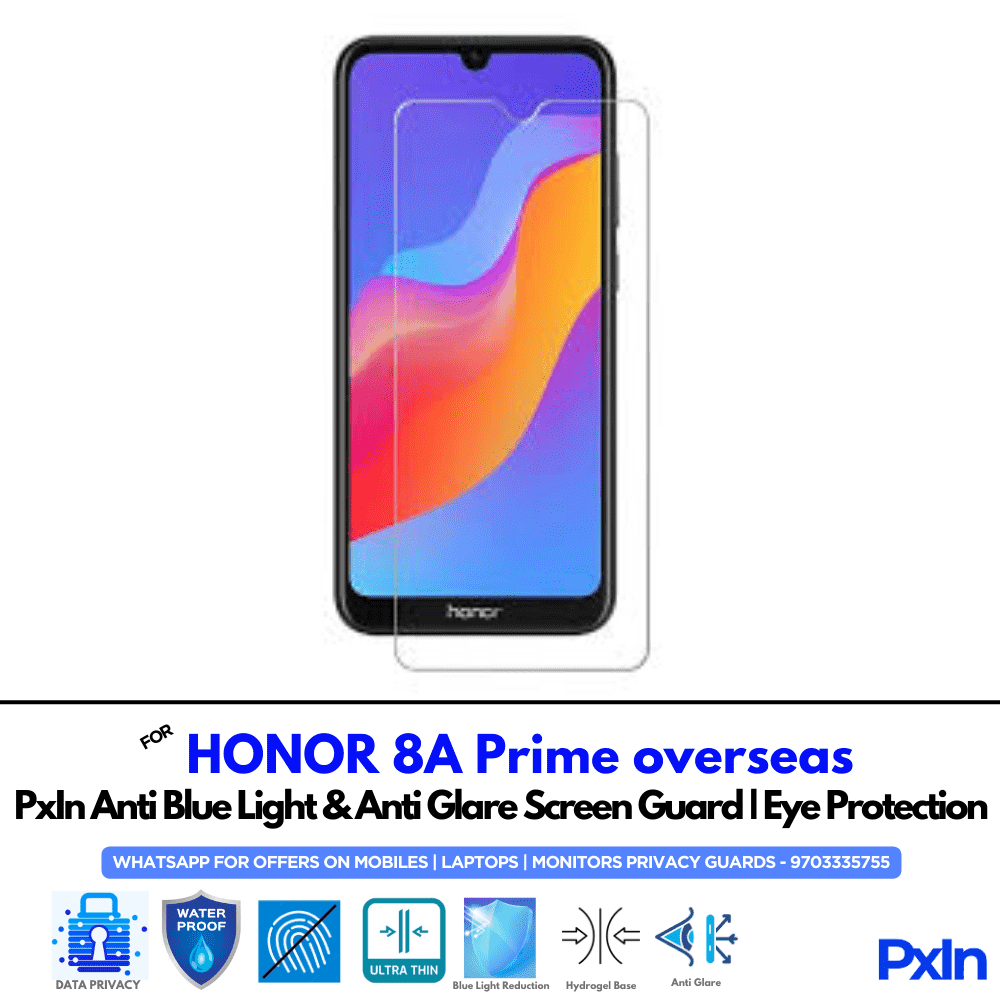 HONOR 8A Prime overseas Mobile Anti Bluelight Screen Guard HONOR 8A Prime overseas Mobile Anti Bluelight Screen Guard