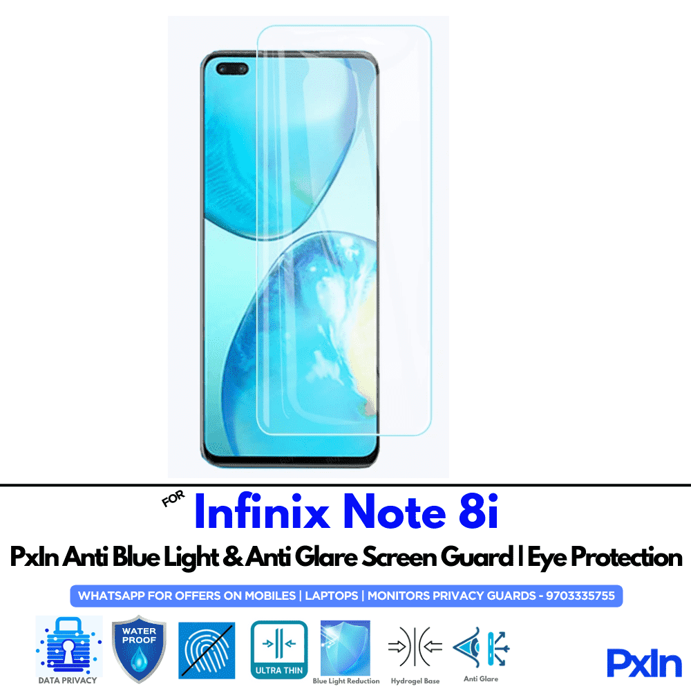 Infinix Note 8i Mobile Anti Bluelight Screen Guard Infinix Note 8i Mobile Anti Bluelight Screen Guard