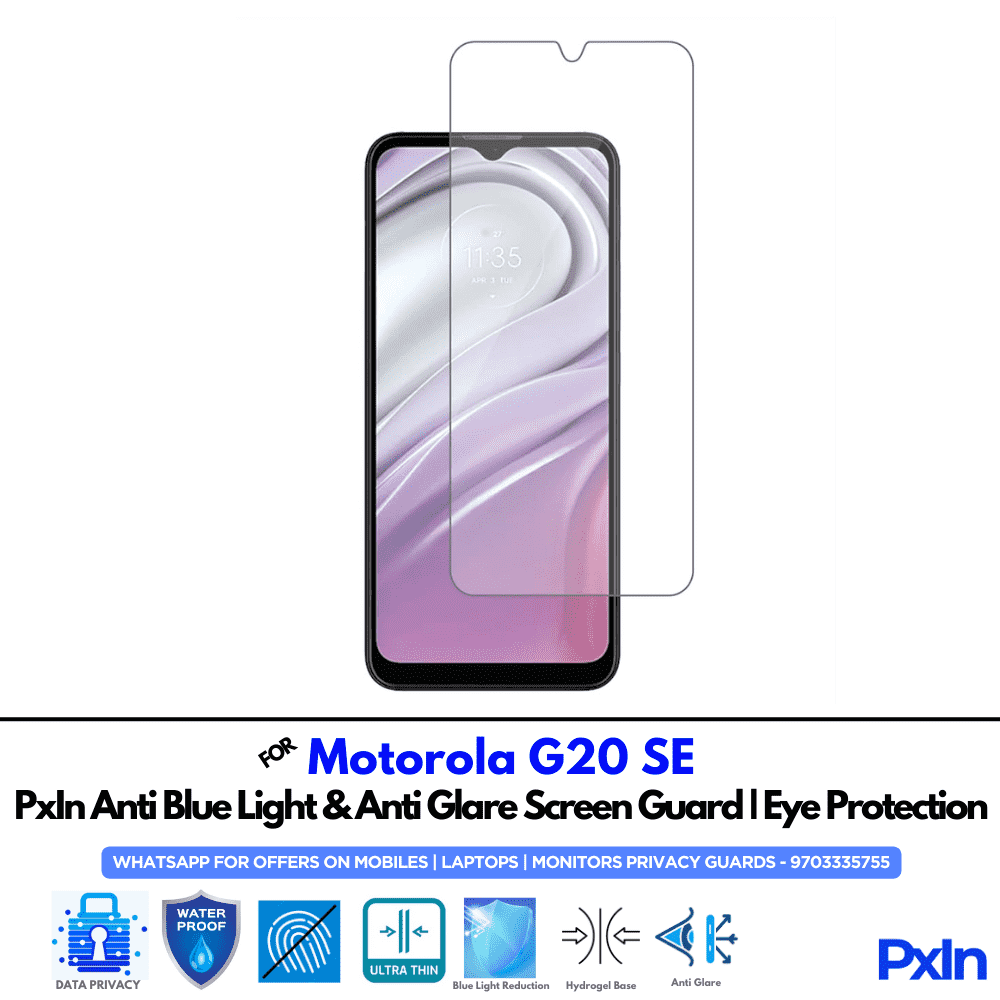 Motorola G20 SE Mobile Anti Bluelight Screen Guard Motorola G20 SE Mobile Anti Bluelight Screen Guard