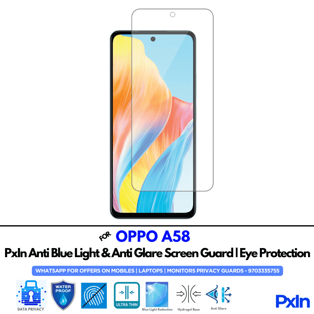 OPPO A58 Mobile Anti Bluelight Screen Guard OPPO A58 Mobile Anti Bluelight Screen Guard
