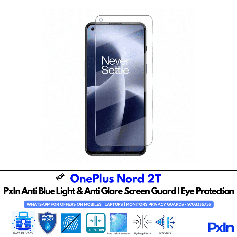 OnePlus Nord 2T Mobile Anti Bluelight Screen Guard OnePlus Nord 2T Mobile Anti Bluelight Screen Guard
