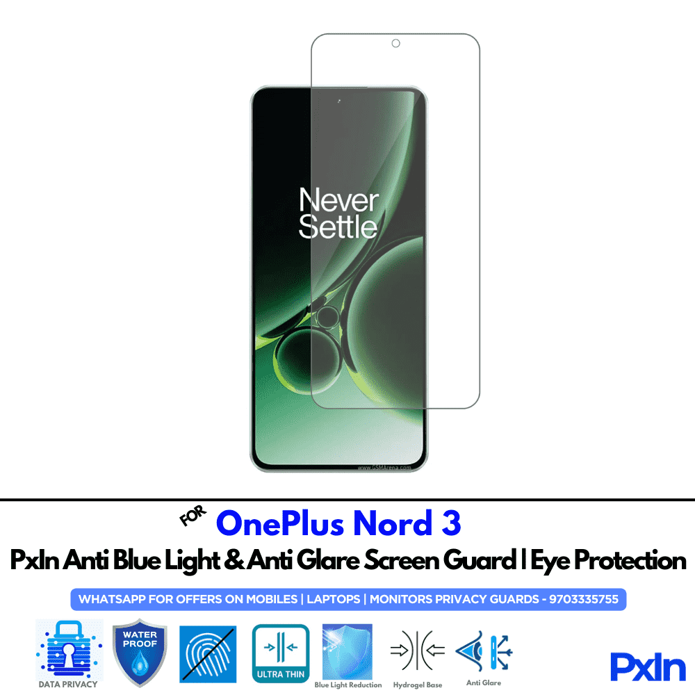 OnePlus Nord 3 Mobile Anti Bluelight Screen Guard OnePlus Nord 3 Mobile Anti Bluelight Screen Guard