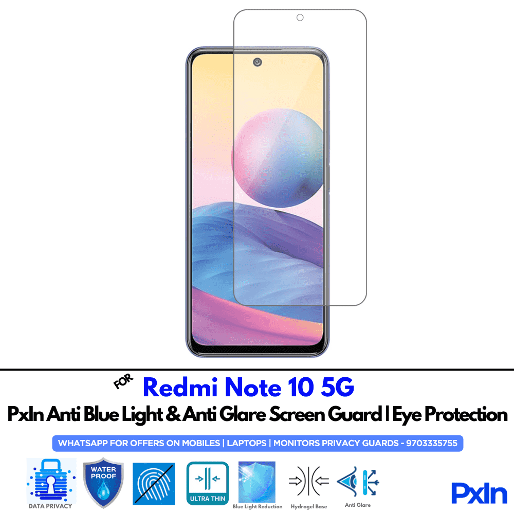 Redmi Note 10 5G Mobile Anti Bluelight Screen Guard Redmi Note 10 5G Mobile Anti Bluelight Screen Guard