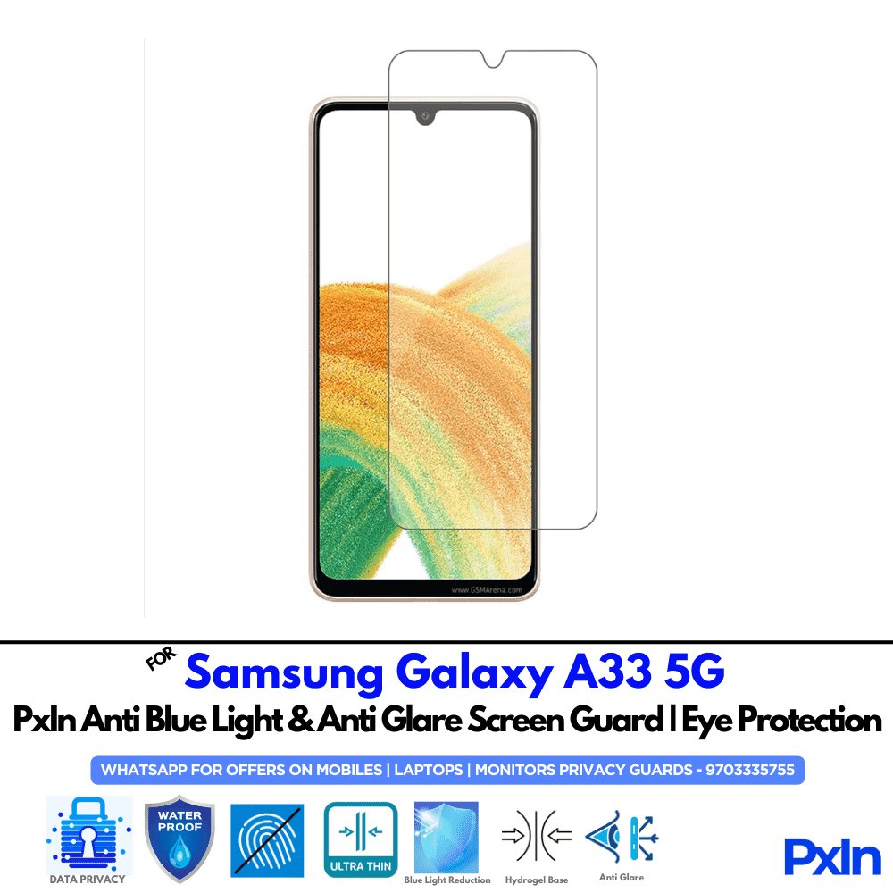 Samsung Galaxy A33 5G Mobile Anti Bluelight Screen Guard Samsung Galaxy A33 5G Mobile Anti Bluelight Screen Guard