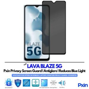 LAVA BLAZE 5G Mobile Privacy Screen Guard