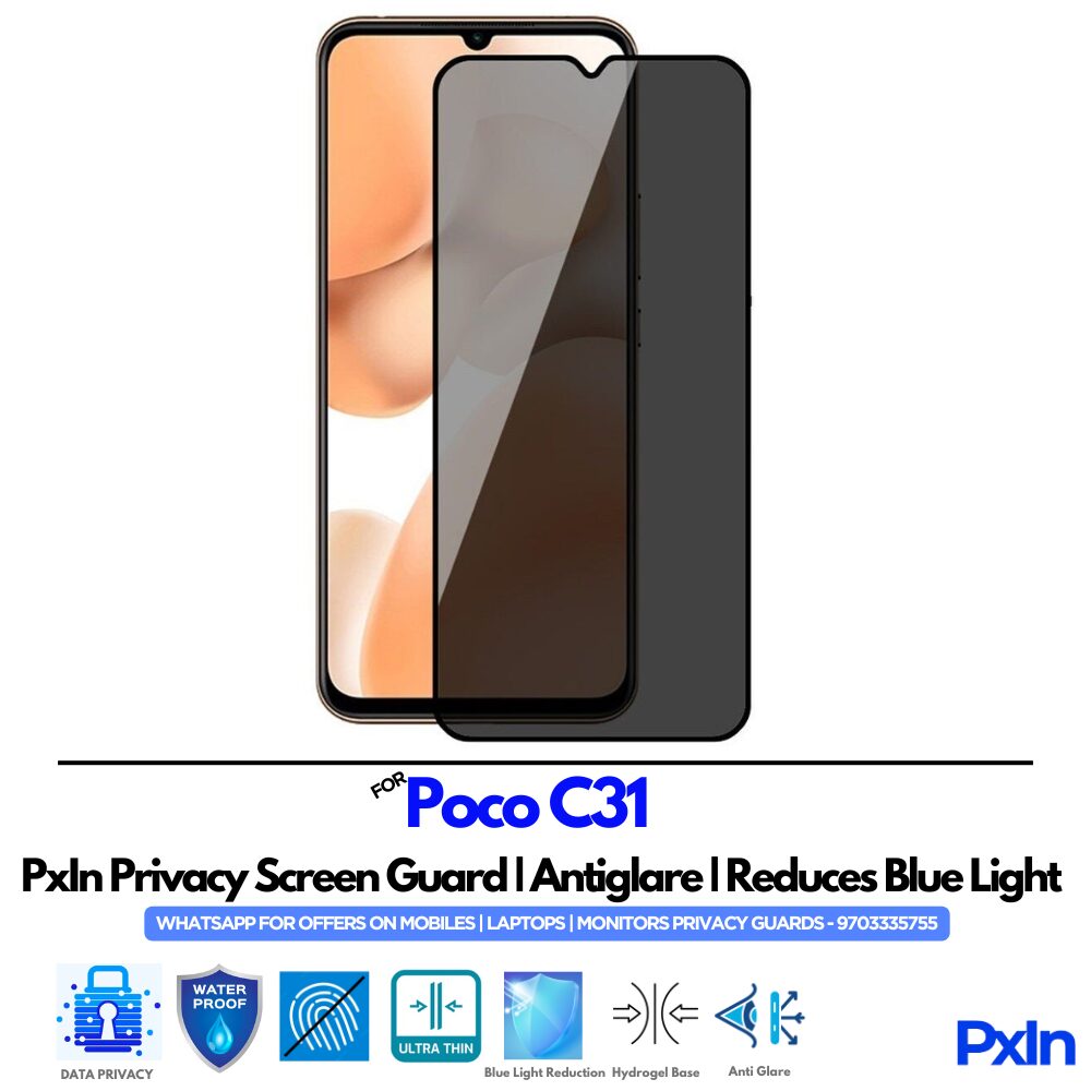POCO C31 Mobile Privacy Screen POCO C31 Mobile Privacy Screen