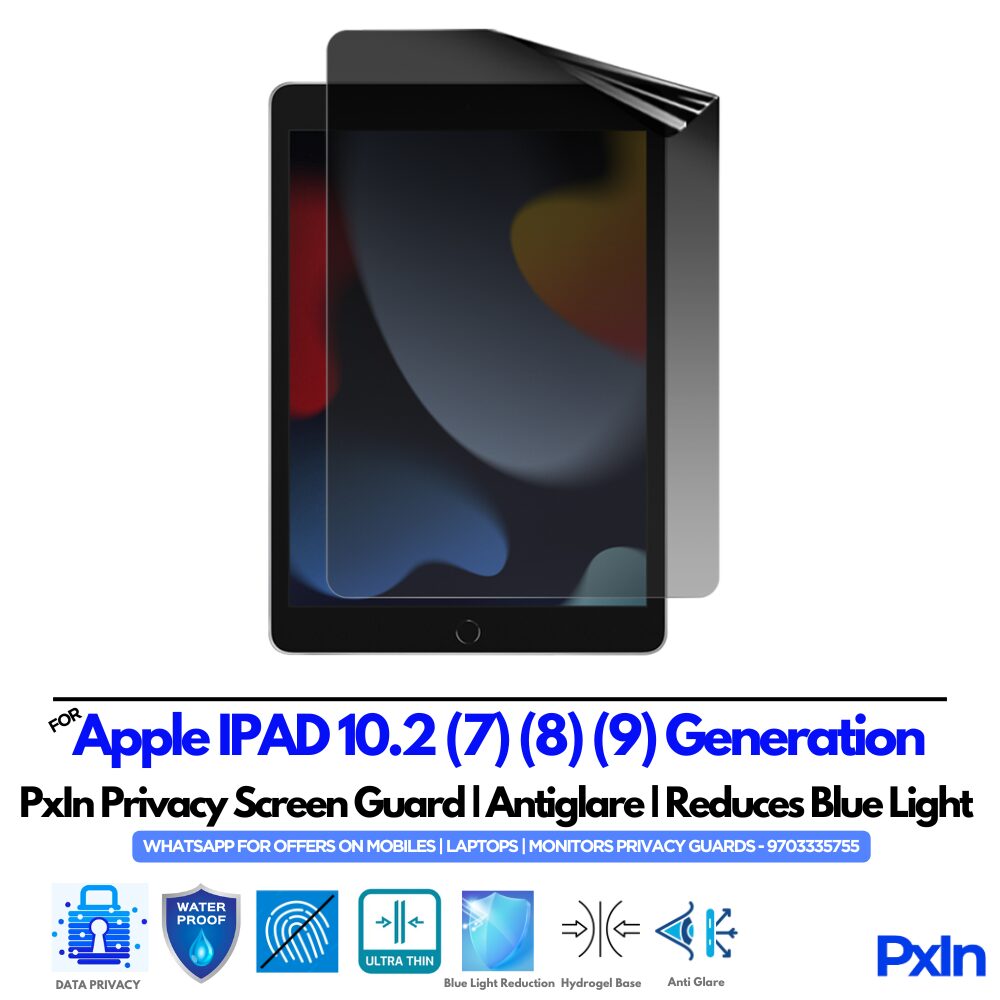 Apple IPAD 10.2 (7) (8) (9) Gen Privacy Screen Apple IPAD 10.2 (7) (8) (9) Gen Privacy Screen